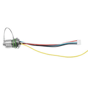 Cable personalizado M12 código A macho trasero abrochado receptáculo PG9 a terminales con tapa antipolvo conector de montaje en Panel de 5 pines - Product Image 6