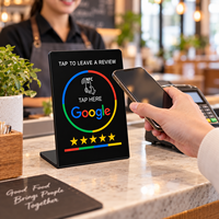 Support de carte NFC Google Review personnalisé en PVC, carte de visite Google Review, carte NFC programmable NTAG213 avec logo OEM ODM