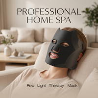 Appareil de luminothérapie infrarouge rouge portable AisQueen pour le visage, masque en silicone avec chauffage thérapeutique pour usage domestique