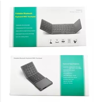 Clavier sans fil portable pliable avec pavé tactile, souris USB filaire, mini BT rechargeable et nouveau produit