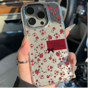 <span class=keywords><strong>Funda</strong></span> para Teléfono Móvil con Estampado de Rosa <span class=keywords><strong>Roja</strong></span> de la Suerte y Galvanoplastia para la Cámara, Compatible con <span class=keywords><strong>iPhone</strong></span> 7 8 X Xr Xs <span class=keywords><strong>11</strong></span> 12 13 14 15 16 17 Pro Max - Product Image 2