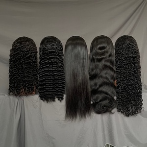 Oferta de Pelucas al Por Mayor 2025, Envío Gratis, Pelucas de Encaje Transparente con Cutícula Alineada, Sin Procesar, 5 Piezas - Product Image 2