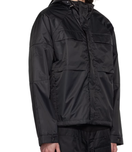 फ्लोरोसेंट शीतकालीन क्विल्ड हुडी स्वेटर आकस्मिक करीबी एनीम कढ़ाई 20 डी पकने जलरोधी रोधी लोगो जैकेट - Product Image 6