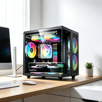 Ordinateur de bureau de jeu AMD Ryzen 7 8700F 8 cœurs RTX 5070 12 Go de carte graphique 32 Go DDR5 1 To SSD, prêt pour l'IA et les créateurs