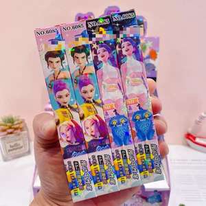 Yeni Gelenler 36 adet/set 0.5mm Jel Kalemler Kpop Avcıları Rumi Zoey Okul Kırtasiye Karikatür Otomatik Jel Kalem Setleri Okul Malzemeleri - Product Image 6