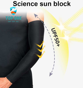 TopOne personalizado Fitness seguridad deportes brazo manga transpirable sin costuras Anti-UV compresión para Golf ciclismo actividades atléticas - Product Image 2