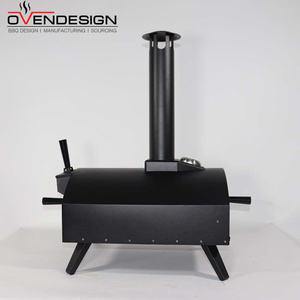 Four à <span class=keywords><strong>bois</strong></span> pour barbecue et pizza en acier laminé à froid, avec surface antiadhésive, température maximale de 500°C, pour usage extérieur et domestique - Product Image 6