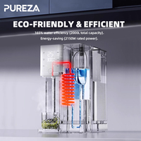 PUREZA Distributeur d'eau électrique tout-en-un à osmose inverse pour comptoir, offrant une eau potable chaude et froide instantanée pour la maison
