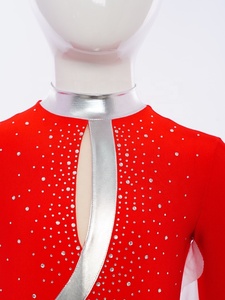 Mono con volantes para niñas de 6 a 16 años, de cuerpo completo leotardo, mono de baile para gimnasia rítmica, patinaje artístico, acrobacias - Product Image 3