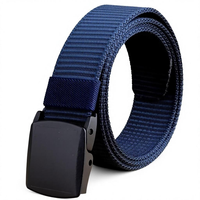 Ceinture tactique en nylon avec boucle 3,8 cm, ceinture en toile personnalisée pour hommes et femmes, ceinture en tissu de haute qualité pour l'extérieur