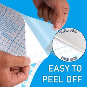 Rouleau de papier contact transparent pour livres et artisanat, 17,5 po x 10 pi, adhésif pelable et repositionnable, protège-<span class=keywords><strong>livre</strong></span> en plastique - Product Image 3