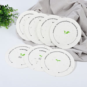 Papel incrustado de semillas biodegradables Formas personalizables para materiales promocionales verdes - Product Image 1