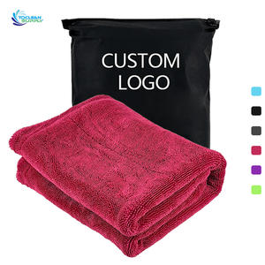 <span class=keywords><strong>Serviette</strong></span> de séchage pour voiture en microfibre à boucles torsadées ultra-absorbante 1200 GSM 1600 GSM – Serviettes en microfibre pour voitures - Product Image 1