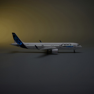 Modelo de Avión de Resina Airbus <span class=keywords><strong>A321</strong></span> Neo a Escala 1/100 de 45 cm con Luces LED y Tren de Aterrizaje - Product Image 2