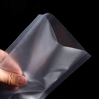 Sacs de conservation alimentaire sous vide laminés métallisés argentés, avec face avant transparente et dos en feuille, résistants à l'humidité