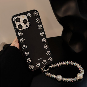 Fleur en perles argentées 3D adaptée pour coque de téléphone Apple 18promax, <span class=keywords><strong>iPhone</strong></span> 17, <span class=keywords><strong>cordon</strong></span> pour <span class=keywords><strong>iPhone</strong></span> 13, coque souple en métal pour <span class=keywords><strong>iPhone</strong></span> 11, coque souple pour <span class=keywords><strong>iPhone</strong></span> 12 - Product Image 3