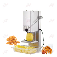 Snack Shops 3-10 Mm Réglable En Acier Inoxydable Spirale Coupe-Pommes De Terre Twister Frites Machine pour Frites Frisées/Frites Frisées