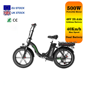 Bicicleta eléctrica plegable KOOLUX Bk6S Pro con neumáticos gruesos, 48V13+10.4Ah, baterías dobles, largo alcance, para ciudad, ¡en oferta! - Product Image 1