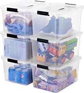 Transparent PP Flexible Plastic Storage Boxes <b>Bins</b> Trade Assurance Multi-Purpose Sundries Storage <b>Rectangle</b> Household Use - Product Image 1