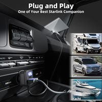 Pour Starlink Mini, chargeur de voiture allume-cigare 12V-24V vers câble d'alimentation CC avec écran LED /USB A/USB C