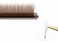 Faux cils en bande 3D marron, effet velours, à petites fleurs, denses et volumineux, pour maquillage quotidien, fêtes et extensions de cils