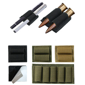 2'li Taktik Mermi Tutucu, Cırtlı Yapışkanlı Arka Yüzey Etiketi ve MOLLE Mermi Kartuş Taşıyıcısı, .38/9mm .357 için - Product Image 1