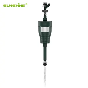 SUNSHINE Outdoor Irrigation Equipment Solar-Powered Motion-Activated Water Sprinkler with Animal Repeller