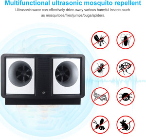 Repelente Electrónico de Plagas de Animales, Ultrasónico, Contra Insectos, Ratas, <span class=keywords><strong>Ratones</strong></span>, Repelente de Mosquitos ABS, Venta al por Mayor en China, 35-55kHZ - Product Image 1
