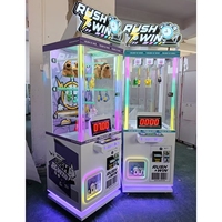 Máquina expendedora de premios operada con monedas para el juego de desafío de tiempo de 7 segundos, con temporizador LED, compatible con juguetes de peluche para centros de entretenimiento, salas de juegos y centros comerciales.