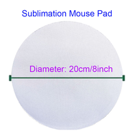 Alas Mouse Sublimasi Bulat 8 inci Qualisub Neoprene Terlaris