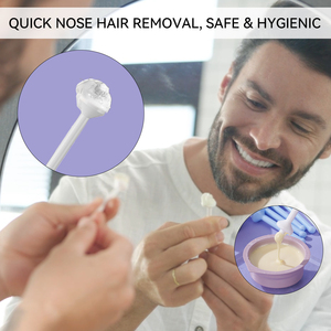 Wholesale Price Microwaveable Low MOQ Hair Removal Wax Kit for <b>Men</b> Women – Nose, Ears, Eyebrows Painless Formula - Product Image 2