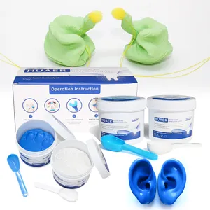 Vinyl polysiloxane ánh sáng cơ thể nút tai răng Putty Kit Silicone hàng tiêu dùng nha khoa silicon nặng cơ thể Putty ấn tượng vật liệu