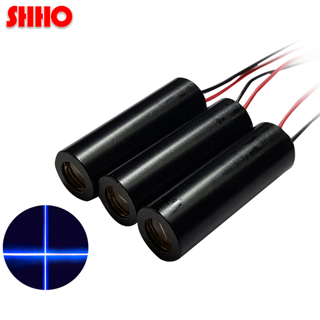 Short Band Customizable 450nm 80mw Blue Cross Laser Module Laser Level Launcher Laser Marking Industrial Class Locator