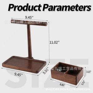 Wooden desktop perfume holder, <b>dressing</b> <b>table</b> jewelry display rack, jewelry and cosmetics <b>storage</b> box, key organizer - Product Image 5
