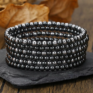 Bracelet élastique perlé unisexe en titane plaqué or vintage <span class=keywords><strong>Hertz</strong></span>, vente chaude - Product Image 5