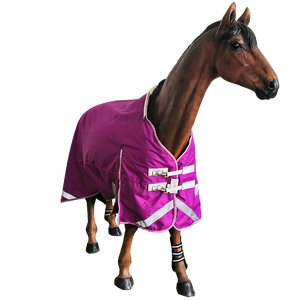 Hochwertiger atmungsaktiver abnehmbarer Hals Weiche Pferde teppich Equine Supplies Pferde decke Winter Equestrian 1200D Wasserdicht - Product Image 2