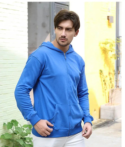 แจ็กเก็ตมีฮู้ดแบบมีซิปสำหรับผู้ชายทรงหลวมเสื้อกีฬาแบบสวมหัว - Product Image 1