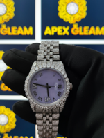 Montre mécanique en acier inoxydable étanche pour homme avec diamant Moissanite, disponible au meilleur prix pour la vente en gros