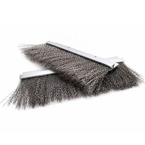 Brosse de nettoyage de <span class=keywords><strong>toiture</strong></span> polyvalente en acier inoxydable avec double brin métallique pour le polissage du mousse de <span class=keywords><strong>toiture</strong></span> - Product Image 1