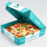 Muestras Gratis, Cajas de Cartón Corrugado para Pizza de 12 Pulgadas, Cajas Rígidas de Kraft, Impresión Personalizable, Caja para Pizza de Diferentes Tamaños para Alimentos