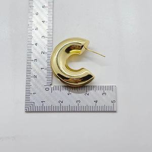 Popular Hot Selling Design <b>Fashion</b> <b>Hoop</b> <b>Earrings</b> High Quality Pvd Gold Plated Stainless Steel <b>Earrings</b> Wholesale 2025 Jewelry - Product Image 4