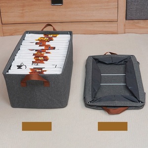 Collapsible <strong>Clothes</strong> Organizer for Jeans Washable Fabric Closet Storage Box <strong>Drawers</strong> Foldable Clothing Storage Bins With Handle - Product Image 4