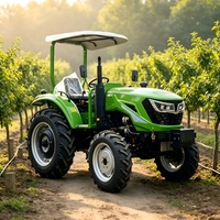 Nouveau Tracteur Hydraulique 4x4 Chinois pour Jardinage et Agriculture, Tracteur pour Terres Cultivées avec Suspension Trois Points, Petit Tracteur avec Pièces Détachées