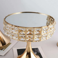 Présentoir de table à desserts en cristal pour mariage, boîte de rangement décorative pour desserts et cosmétiques, grand support à gâteaux, table artisanale
