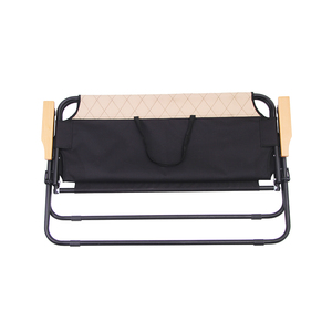 YILU Extérieur En Métal 2 Personnes Portable <span class=keywords><strong>Pliant</strong></span> Pliable <span class=keywords><strong>Banc</strong></span> <span class=keywords><strong>De</strong></span> Plage <span class=keywords><strong>Camping</strong></span> Double Chaise - Product Image 5