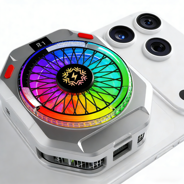 SMONAMA TH28 Semiconductor Radiator RGB Cell Phone Cooling Fan TEC Peltier Ai Magnetic Mobile Phone Cooler for Gaming