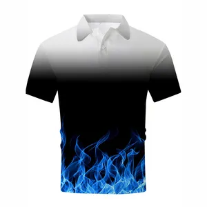 Magliette da Golf a maniche corte personalizzate da uomo alla moda magliette traspiranti stile Hip Hop uniche