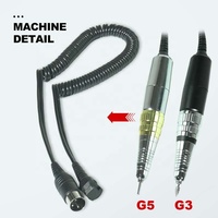 G5 E-file Perceuse Portable MAX 28000RPM Professionnelle Silencieuse Antichoc Micro-Moteur pour le Meulage Dentaire et les Laboratoires Dentaires