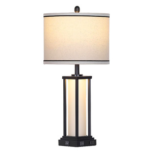 Lámpara de mesa con carga USB, control táctil, E27, pantalla Led blanca para sala de estar, dormitorio, estudio, cuidado de los ojos, 25000 horas de duración - Product Image 5