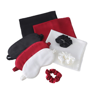 Ensemble de sommeil en soie satinée végétalienne, taie d'oreiller soyeuse avec chouchous et <span class=keywords><strong>masque</strong></span> <span class=keywords><strong>pour</strong></span> les <span class=keywords><strong>yeux</strong></span> <span class=keywords><strong>pour</strong></span> les cheveux et <span class=keywords><strong>la</strong></span> peau - Product Image 5